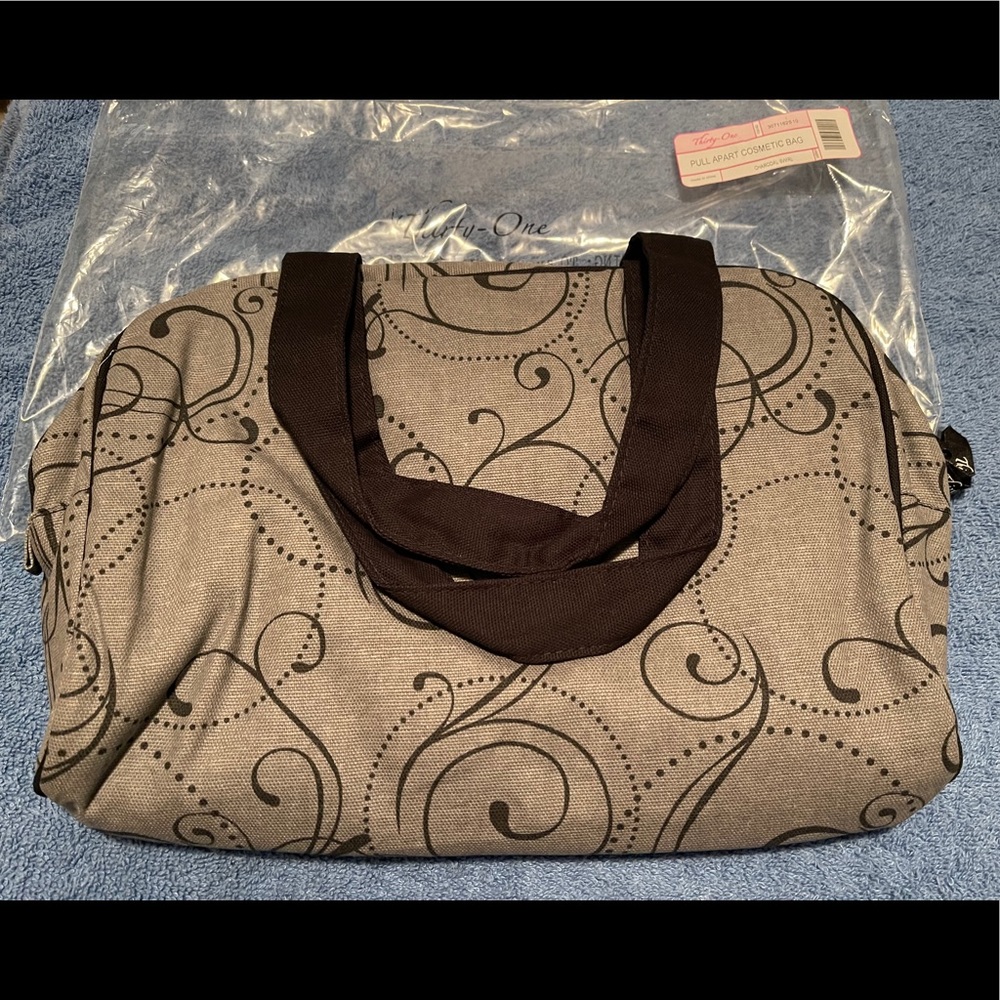 NEW thirty-one Pull Apart Cosmetic Bag